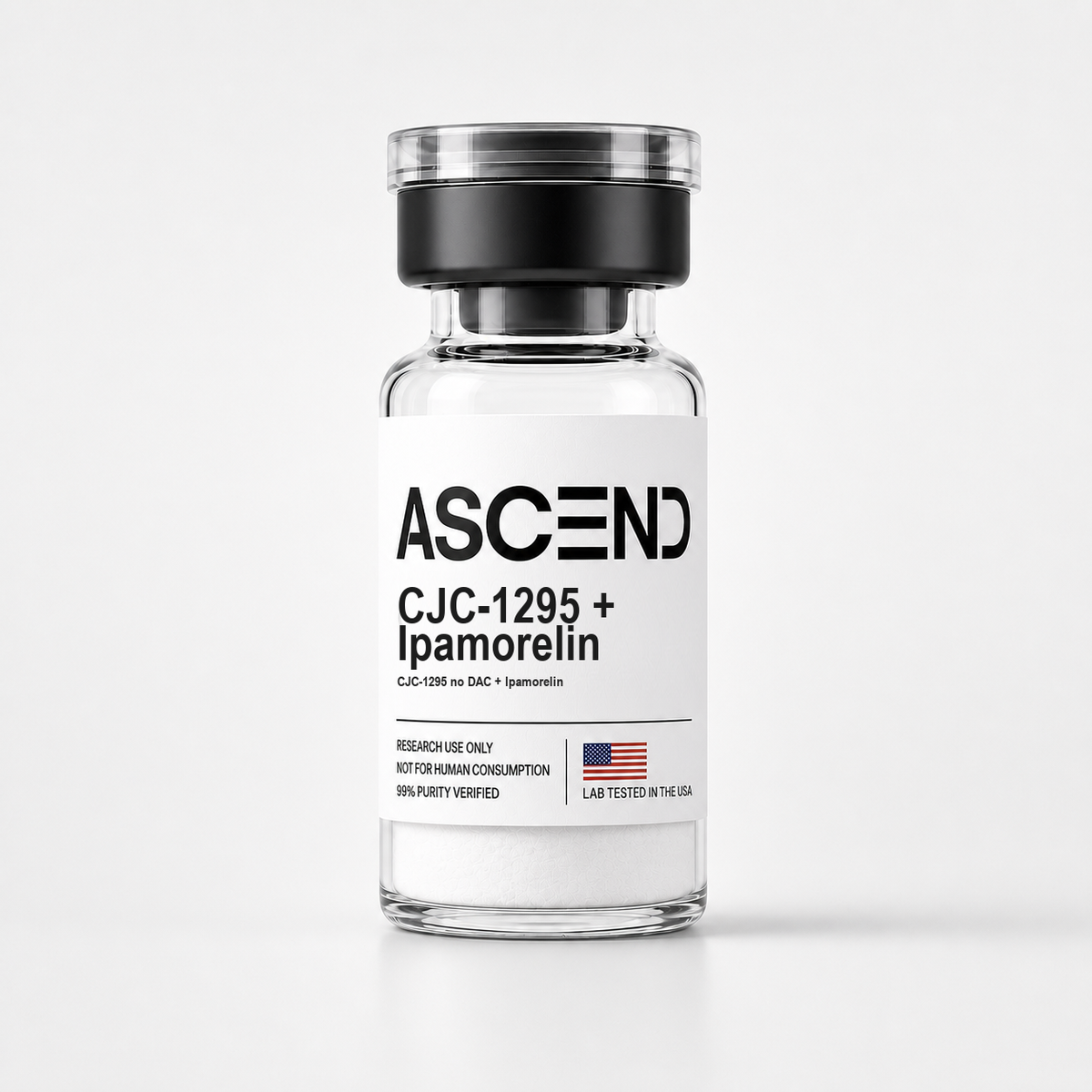 CJC-1295 + Ipamorelin research reference standard vial